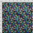thumbnail image 4 of oneOone Polyester Spandex Black Fabric Abstracts Craft Projects Decor Fabric Printed By The Yard 56 Inch Wide, 4 of 5