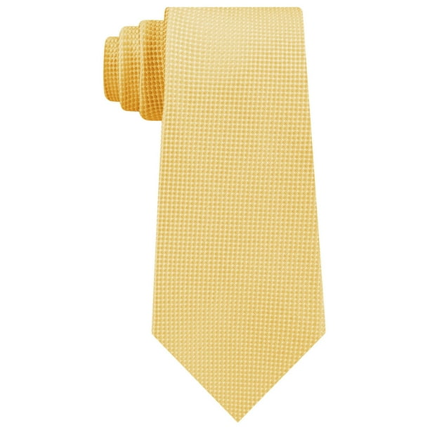 Fabrikant Intim makeup Tommy Hilfiger Men's Textured Solid Silk Tie (Yellow) - Walmart.com