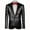 Black, variant on HOOMEUMY Mens Dress Jacket Slim Fit Tailcoat Sequin Dress Coat Swallowtail Party Wedding Blazer Suit Jacket (Red,S)