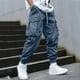 thumbnail image 2 of Pantalones jogger con cintura elástica para hombre - Pantalones deportivos con cordón, múltiples bolsillos, algodón, S-XXXL, actividades al aire libre, 2 of 4