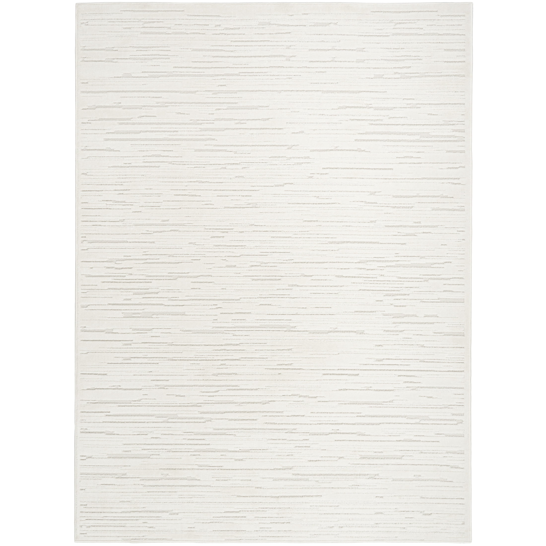 Nourison Care Free 3'11" x 5'11" Ivory Modern Indoor Rug