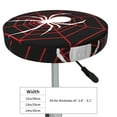 thumbnail image 7 of Picia Spider On The Web pattern Round Stool Covers Comfy Seat Covers Stretch Removable WashableChair Slipcover Round Bar Chair Cushion Cover-14 inch, 7 of 7