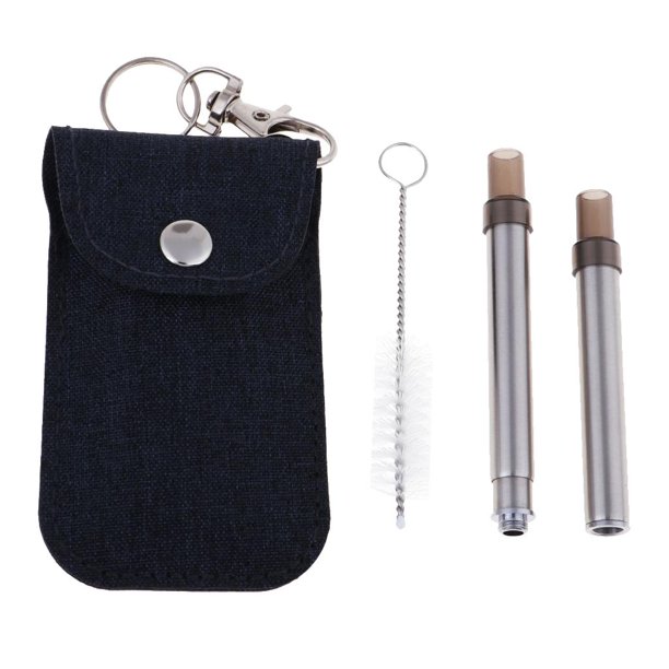 Tubo plegable de lechón de vasos de paja para beber S negro