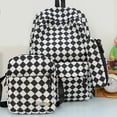 thumbnail image 3 of HUISZJ 3-In-1 School Bag Set, Cow Pattern Bookbag with Lunch Box, School Backpack Set for School Women College (Style 3), 3 of 10