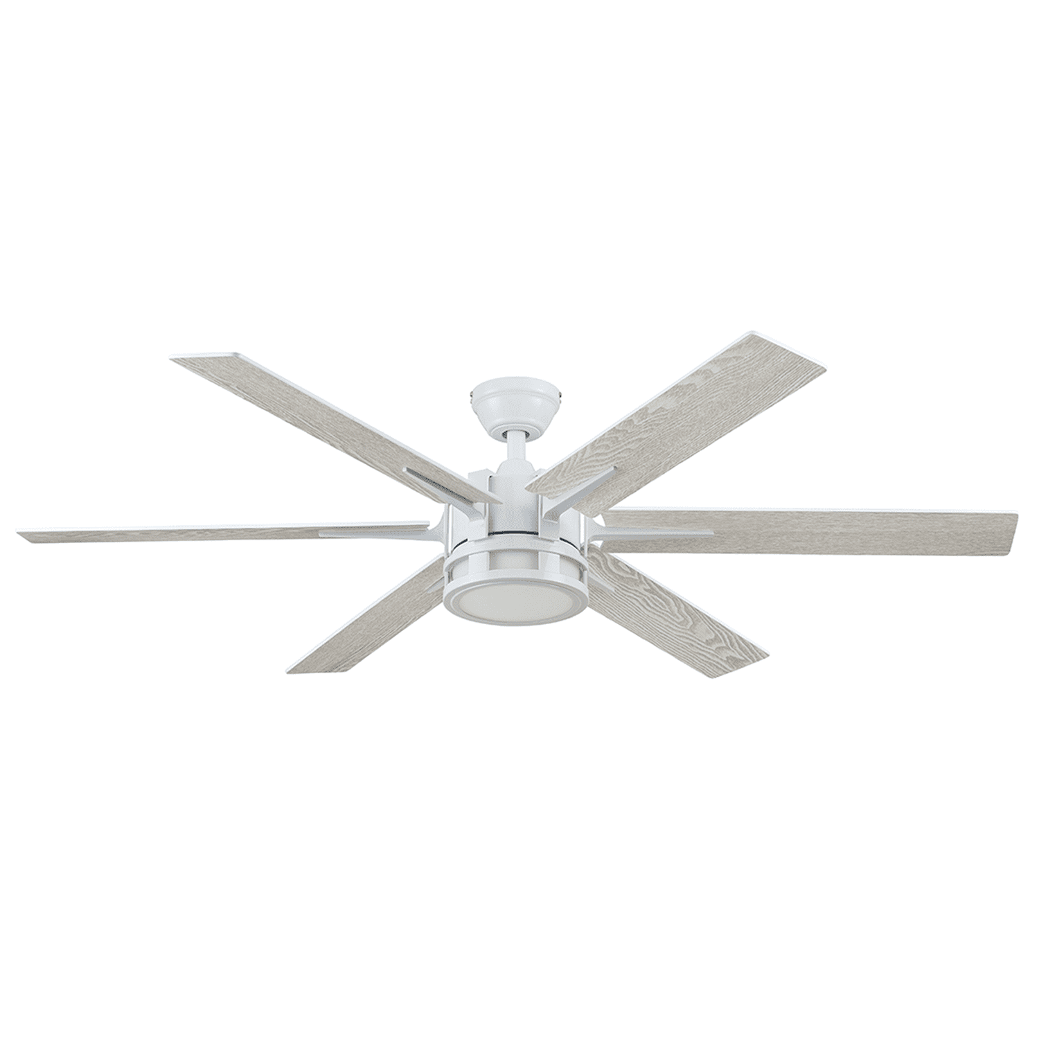 Honeywell 56" Xerxes Bright White Remote Control Ceiling Fan, 6 Blades
