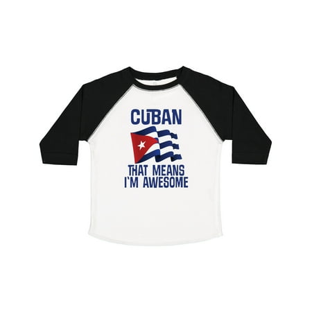 

Inktastic Cuban Awesome Pride Gift Toddler Boy or Toddler Girl T-Shirt