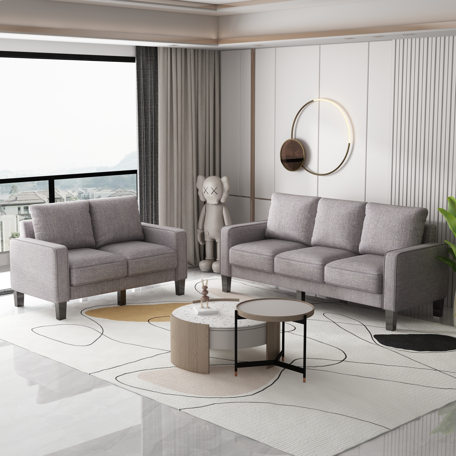 Elegant Living Room Light Grey Sofa Timeless Comfort And Modern Style Elegant Living Room Light Grey Sofa Timeless Comfort And Modern Style