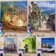 thumbnail image 4 of 3D Cortinas 2 Paneles Para Sala De Dormitorio Decoración, Ojal / Paneles De Ventana , 65x59 Pulgadas Calle BLESIY Cortina de poliéster, 4 of 8