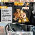 thumbnail image 4 of Back Seat Extender for Dogs-Large Space, Dog Car Seat Cover Hard Bottom Holds 400lbs, Sturdy Backseat Extender for Dogs, Waterproof Dog Hammock for Car Dog Car Bed for Car, SUV, Truck, 4 of 6