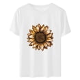 thumbnail image 3 of Camisetas de Manga Corta para Mujeres de Longitud Regular de Poliéster Sólido, Camiseta de Fiesta de Mayo Y Blusa Del Festival para la Primavera Y el Verano, 3 of 3