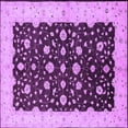 thumbnail image 1 of Ahgly Company Indoor Square Oriental Purple Traditional Area Rugs, 3' Square, 1 of 4