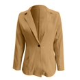 thumbnail image 5 of adviicd Blazers for Women Women's Relaxed Scuba Knit Stretch Blazer with Scrunch Sleeves (Khaki,XXL), 5 of 5