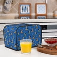 thumbnail image 5 of KLL Skater Dog Print 2 Slice Toaster Dust Covers Kitchen Small Appliance Cover with 2 Pockets,Can hold Jam Spreader Knife & Toaster Tongs (11.4 x 7.9 x 7.5), 5 of 6