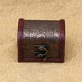 thumbnail image 4 of Farfi 12Pcs Leather Craft Bag Decorative Jewelry Gift Wine Wooden Box Hasp Latch Hooks (Type 2), 4 of 13