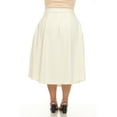 thumbnail image 3 of White Mark Women's Plus Size Flared Tweed Skirt, 3 of 6