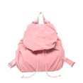 thumbnail image 2 of workcargo Women's Pink Nylon Backpack - Lightweight Water-Resistant, Adjustable Straps, Drawstring Flap, Free Size - Ideal for Commute, School & Weekend Travel, 2 of 5