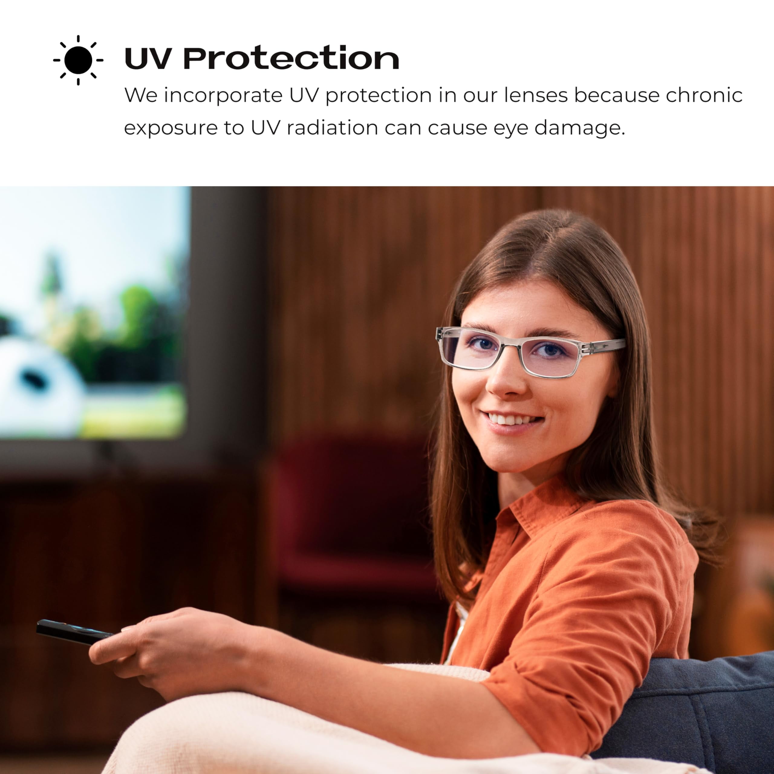 Readerest Blue Light Blocking Reading Glasses, UV Protection, Spring Hinges (Charcoal, 0.00) Computer Eyeglasses With Thin Reflective Lens, Antiglare, Eye Strain, Stylish For Men And Women
