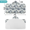 thumbnail image 3 of Toddler Hooded Beach Towel 24x50 Kids Bath Towels Soft Quick Dry for Swim Pool Boys Girls Snow House Tree, 3 of 7