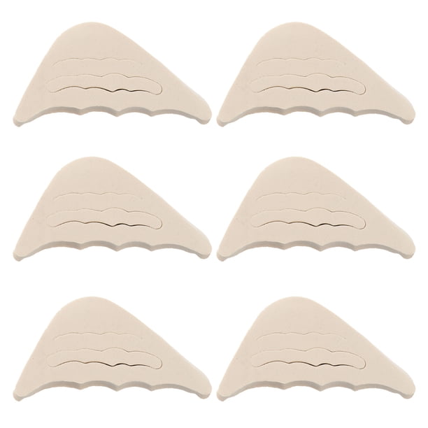 6 pares de tapones para los dedos del pie y el tacón alto, relleno delantero para zapatos, almohadilla protectora para aliviar el dolor.