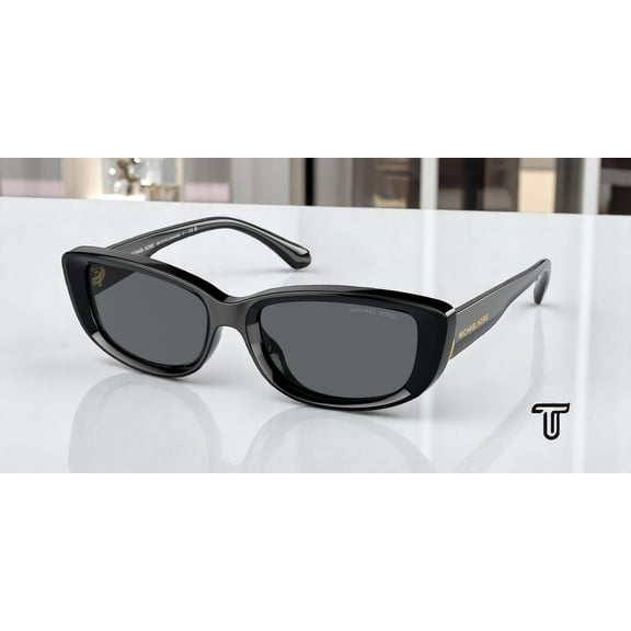 MICHAEL KORS MK2210U 300587 Asheville Black Grey Solid 54 mm Women's Sunglasses