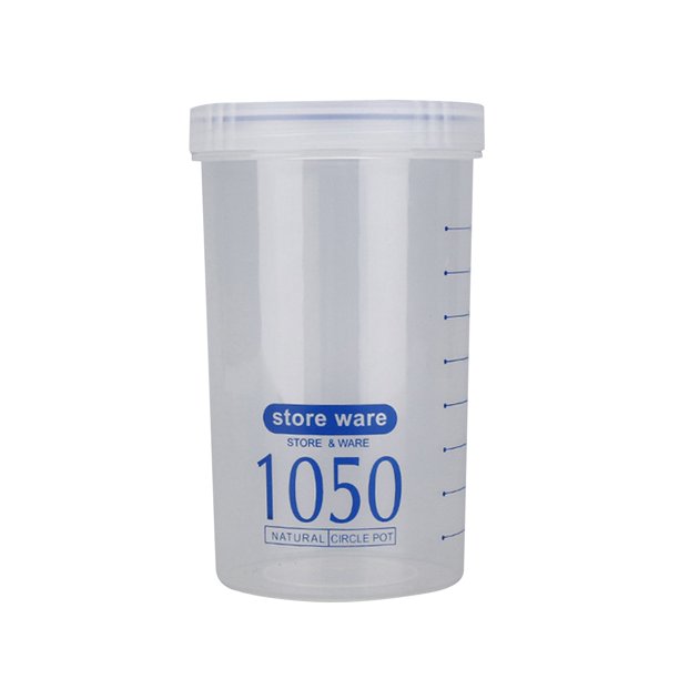 HIMIWAY Food Storage Box Round Sealed Plastic Rotary Milk Powder