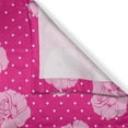 thumbnail image 3 of Ambesonne Hot Pink Kitchen Curtains, Vintage Roses Love Dot, 55"x45", Hot Pink Pale Pink White, 3 of 3