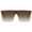 Light Brown/Gradient lens, variant on Fozono Oversized Flat Top Shield Sunglasses, Unisex One Piece UV Protection