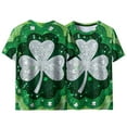 thumbnail image 5 of Saint Patricks Day Shirt Men Short Sleeve Round Neck Top Tie Dye Shamrock Shirt Casual Summer Graphic Tees Irish St Patricks Day Shirts, 5 of 8