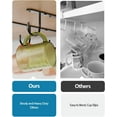 thumbnail image 3 of 3 Pack Mug Hooks, Under Cabinet Coffee Mug Holder with 9 Hooks for Displaying Mugs, Cups and Kitchen Utensils, Black, 3 of 7