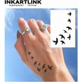 thumbnail image 2 of WWS-Tattoo Tech, 2 Sheets Medium Semi Permanent Tattoo, Adult Art Design Temporary Tattoos, Lasts 1-2 Weeks, Waterproof, Realistic Look, No Adhesive, No Reflection (Swallows Heading South), 2 of 4
