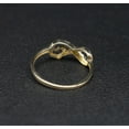 thumbnail image 3 of 14k Real Solid Yellow Gold Infinity Heart Ring, 14k Solid Gold Women Heart Ring, Infinity Symbol Gemstone Gold Ring for Women, Gift, (Ring size:8 1/2;), 3 of 4
