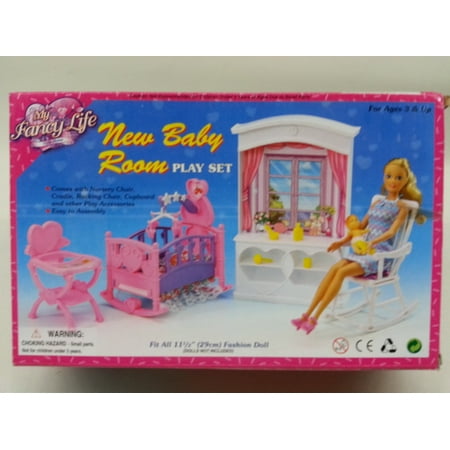 - My Fancy Life New Baby Room for Barbie dolls and dollhouse furniture