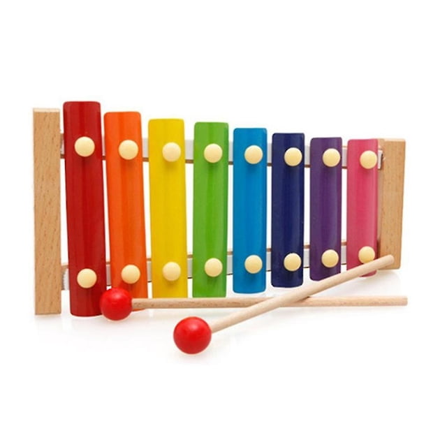 Xilófono de juguete Musical de Color arcoíris, juguete de percusión con mazos de madera, juguetes educativos preescolares, regalos para niños