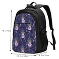 thumbnail image 5 of Daiia Lavender Flowers Pattern USB Charging Backpack for Men and Women, Anti-Theft Backpack,Travel Backpack,School Backpack,College Backpack,Laptop Backpack, 5 of 7