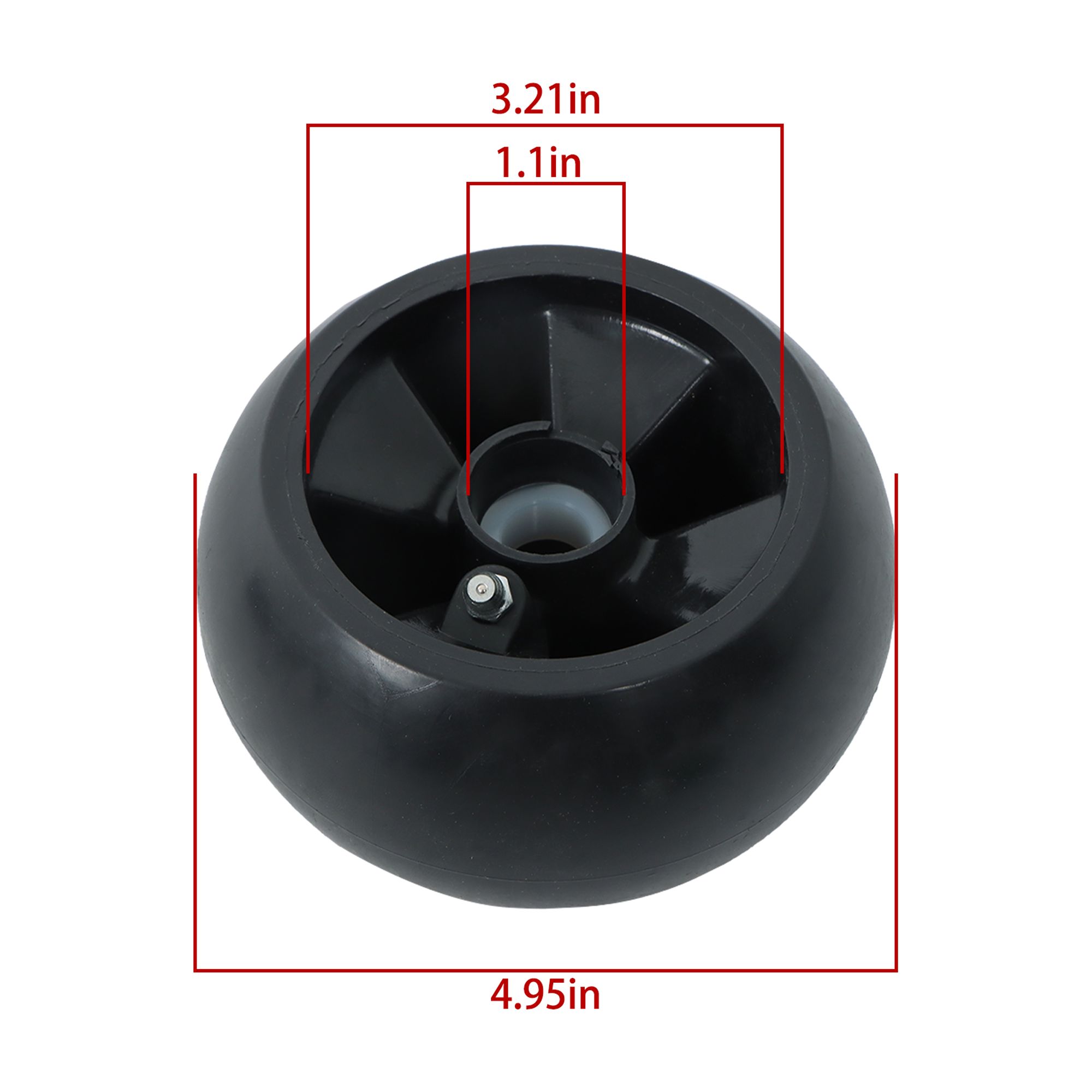 labwork 4PK Deck Wheel Kit Fit for John Deere 48" 54" 60" 72" Deck Lawn Mowers AM125172