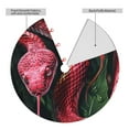 thumbnail image 2 of Rateoe Red Viper Jungle Intensity Print Christmas Tree Skirt 36" for Xmas Holiday New Year Party Circle Tree Mat Ornaments Decoration, 2 of 7