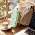 thumbnail image 5 of Soft Silicone Quilted Grids Zipper Pencil Case, Durable and Flexible Storage Pouch for Pens and Stationery, Lightweight and Easy to Clean for Office, Travel, and Daily Organization, 5 of 5