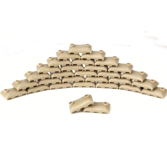 General Jim's WW2 Building Blocks Toy Bricks Set - Compatible with Lego and All Mjor Brands - World War 2 Military Themes (Military Tan Sandbag Set (Qty 30))