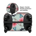 thumbnail image 4 of Lsque Roses and Butterflies Printed Luggage Cover, Travel Luggage Protector,Scratch and Dirt Resistant, Fits 18-32 Inch Luggage - Medium, 4 of 9