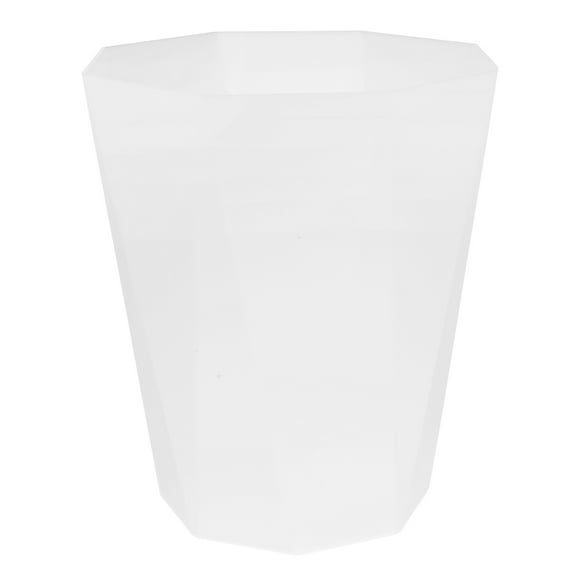 Soimiss 1Pack Modern Decor Trash Bin White for Bathroom