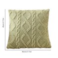 thumbnail image 3 of Dvruxg Plush Geometric Patterned Cushion Brown Polyester 45x45cm Enhances Back Support and Living Room Style Extended Length for Ultimate Relaxation, 3 of 5
