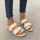 thumbnail image 2 of Amzcrzy Zapatos de mujer,Zapatos de mujer,Zapatillas de mujer, Pantuflas bajas con tacón plano y parte trasera hueca de color liso con costuras de coche para mujer Sandalias Mujer Zapatillas De Casa, 2 of 4