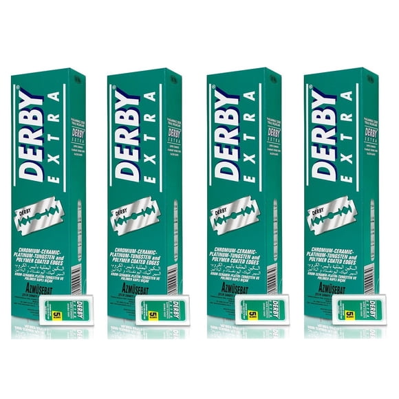 Derby Extra Standard Double Edge Safety Razor Blades, 500 Count