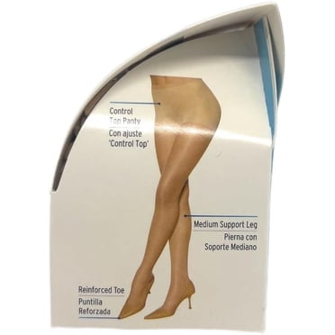 L'eggs Sheer Energy Control Top Sheer Toe Anti-Cellulite Pantyhose Packaging may varyUS, Alpha, Queen, Regular, Regular, nude