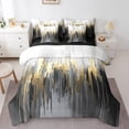 thumbnail image 1 of YST Black Grey 7-Piece Gradient Abstract Chic Comforter Set, Twin Size, 1 of 4