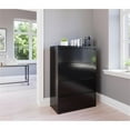 thumbnail image 2 of Pemberly Row 36" 4-Drawer Modern Metal Lateral Filing Cabinet in Black, 2 of 5