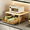 L-Gold, variant on TXRUME Coffee Bar Organizer, Pod Drawer Holder with Bottom Storage Basket, Coffee Machine Storage Rack for Office, Kitchen, Living Room, White