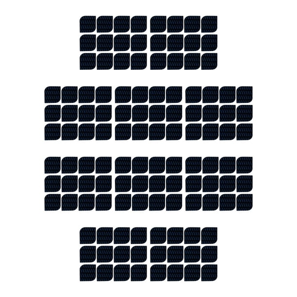 Inteprter 12 pinzas para alfombras negras, resistentes y duraderas, dicen adiós a las alfombras deslizantes, hoja reutilizable de PU de amplia hoja 80*80*1mm 10Conjunto