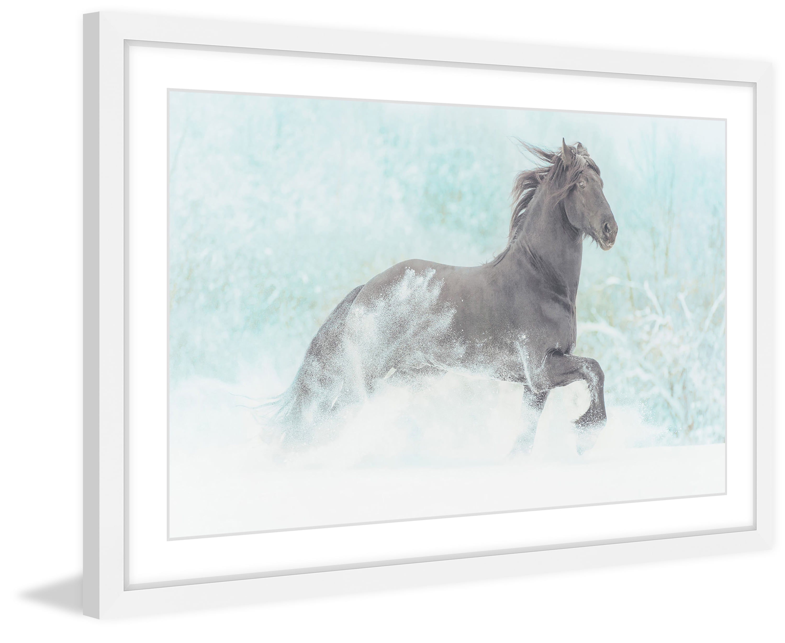 "Frolicking Equus" Framed Painting Print