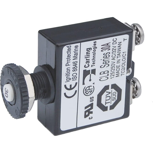 Interruptor automático Blue Sea Systems 2136 Push Button 30A